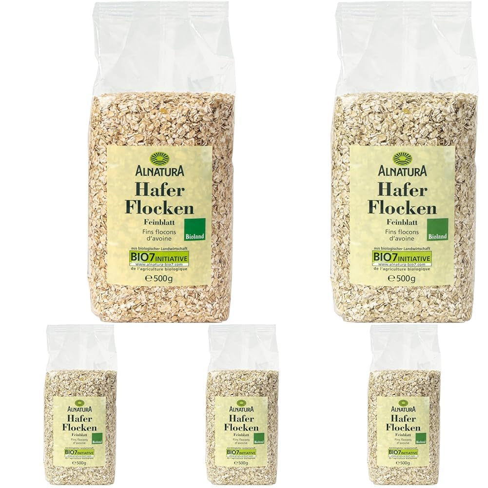 Økologisk havregryn, små flager, 500 g (1 pakke)
