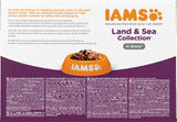IAMS Delights Land & Sea Collection våd kattefoder - kød- og fiskesortiment Multipak i sauce, vådfoder til katte fra 1 år og derover, 12 x 85 g