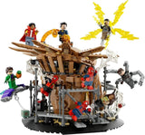 LEGO 76261 Marvel Spider-Man's Big Showdown, Spider-Man: No Way Home sæt med 3 minifigurer Peter Parker plus Green Goblin, Electro, Sandman, Ned, Doctor Strange og MJ, samlermodel Byggesæt Besuche den LEGO-Store