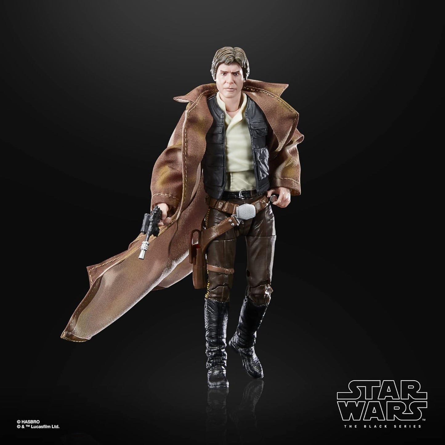 Star Wars Black Series Han Solo, 15 cm høj actionfigur Zu Wars: Jediridderens tilbagevenden Actionfigurer Naty Shop
