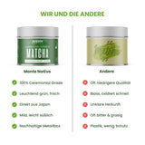 Monte Nativo Ceremonial Matcha Powder (40g) - perfekt til matcha te, lattes og smoothies - grøn te fra Japan - ceremoniel kvalitet, i metalæske - 100% ren, glutenfri, fint malet