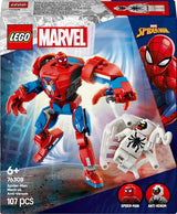 LEGO Marvel Spider-Man Mech vs. Anti-Venom - Superheltelegetøj med 2 minifigurer - Actionfigur med bevægelige arme, ben og fingre - Gave til drenge og piger i alderen 6+ 76308 Besuche den LEGO-Store byggesæt