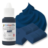 Sugarflair Colourflex oliebaseret fødevarefarve, marineblå, højkoncentreret flydende fødevarefarve, madfarve til smørcreme, chokolade, dej, fondant, glasur og mere - 15 ml