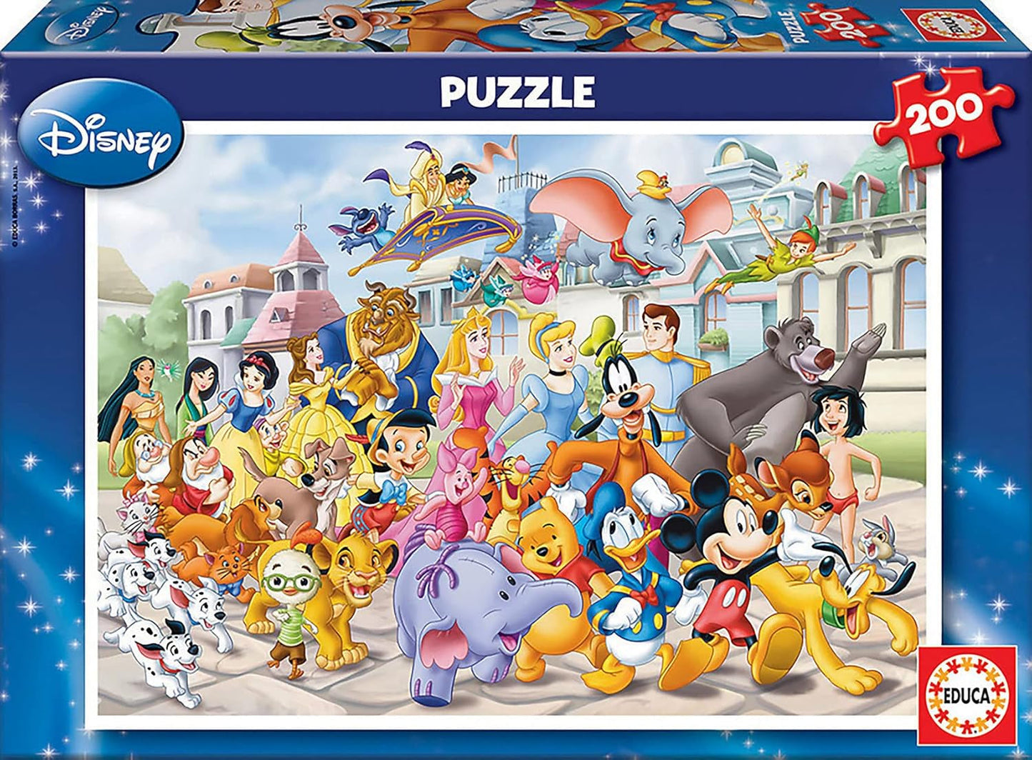 Educa - Puslespil 200 brikker | Disney Parade, 200 brikker til børn fra 6 år, Disney World (13289) Puslespil Naty Shop Standardtitel