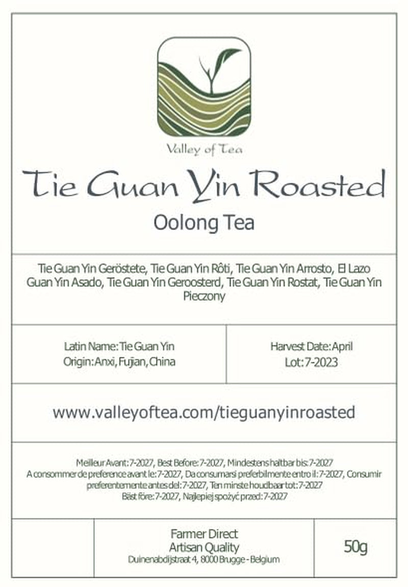 Tie Guan Yin Oolong Tea - Brændt blå te Ti Kuan Yin Kina - kinesisk Wu Long Tea Tieguanyin - Blå te Olongh Tea Olongo Tea