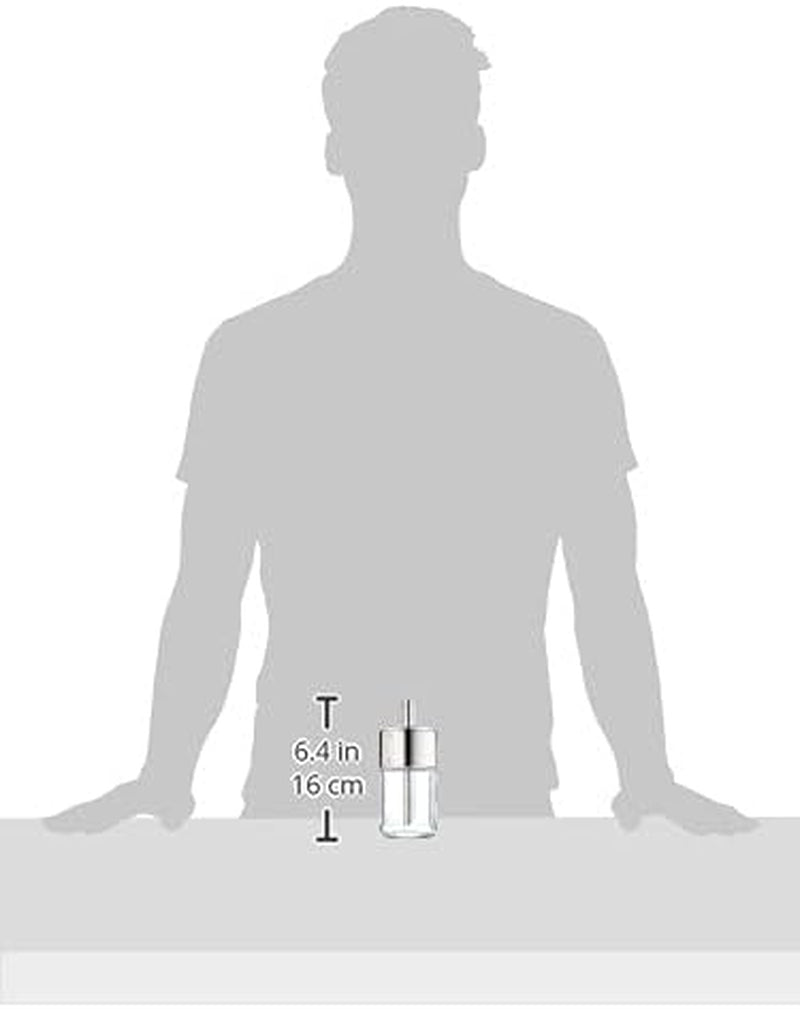 WMF Barista sukkerryster 240 g, glas, sukkerdispenser, Cromargan poleret rustfrit stål, ideel til hvidt/brunt sukker, kakao eller som krydderiryster