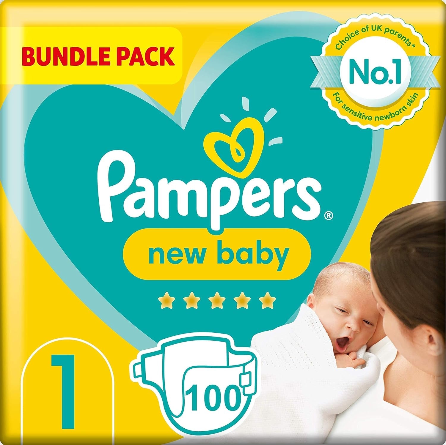 Pampers Premium Protection New Baby bleer, str. 1 (nyfødt), 22 stk