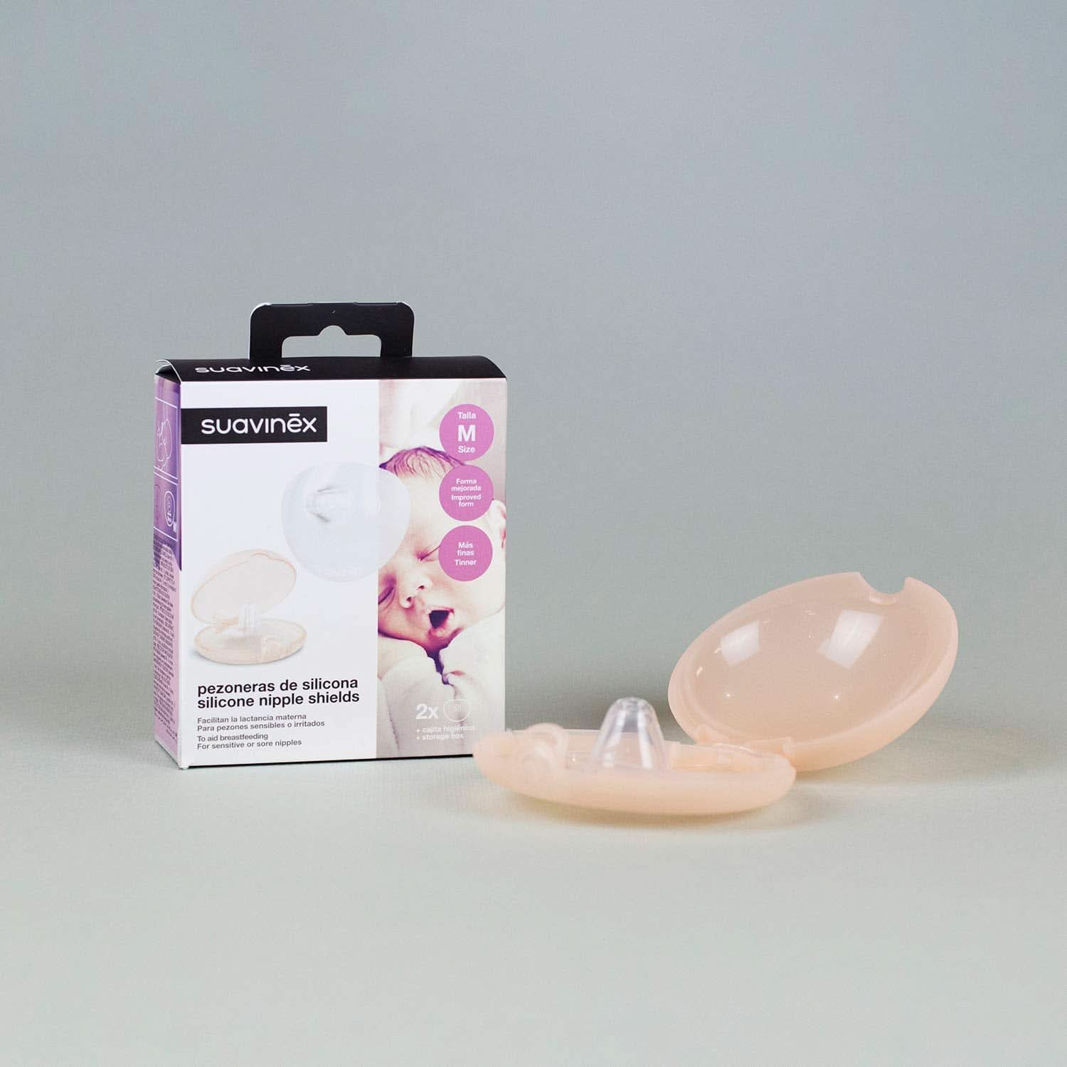 Suavinex Brustpolster Aus Silikon, Größe S, 2 Stück Tilbehør Mad og Amning Bebe Naty Shop