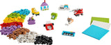 LEGO Classic kreativt sæt til bygning og leg - sæt med farvede klodser - byg et hus, en hund, en sjov bil, et klaverkeyboard og en regnbue - håndværkssæt til drenge og piger fra 5 år Byggesæt Besuche den LEGO-Store