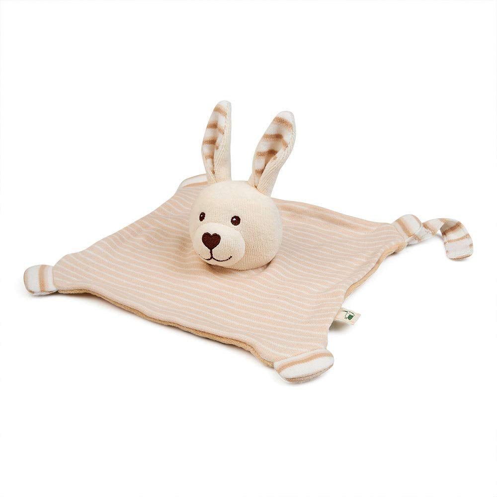 GRÜNSPECHT økologisk stof 100% økologisk bomuld, babylegetøj, blød kramme, fødselsdagsgave, dåb, baby shower, GOTS, beige (619-00) Bebe Toys Naty Shop Organic Cozy Bunny