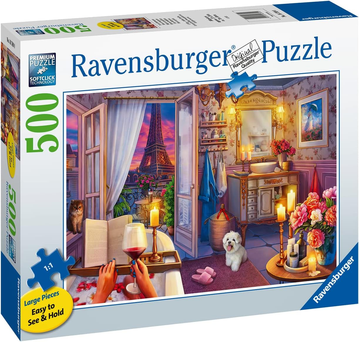 Ravensburger Puslespil - i karbad - 500 brikker Gold Edition Puslespil Naty Shop