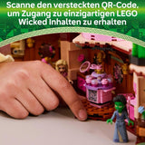 LEGO Wicked Glinda og Elphabas soveværelse - Dukkehus med 2 mini Witches of Oz-dukker, cool tilbehør inklusive blomster og outfits - Kreativt legetøj til piger på 8+ og fans - 75683 Byggesæt Besuche den LEGO-Store