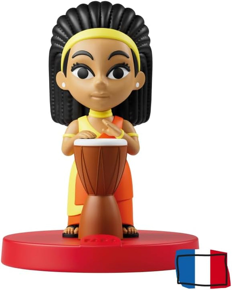 Lydfigur - afrikansk musik: lydkarakter for historiefortællere, inkl. 1x lydfigur, brugsanvisning, egnet til Little Kid, Kid, mål: 5x5x6,5 cm Jucarii Bebe Naty Shop Standardtitel