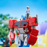 Transformers Earthspark Spin Changer Optimus Prime Figur (20 cm) med Robby Malto Figur (5 cm) fra 6 Action Figures Naty Shop