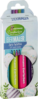 Heitmann Egg Colors - Egg Painter's Pastel - 4 farveblyanter i pink, grøn, blå og lilla