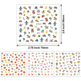 Neglestickers til børn, piger 600+ designs Dyr Frugter Dinosaurer Biler Blomster 3D selvklæbende neglestickers til børn Fødselsdagsfest Te Neglesalon og spa-gave