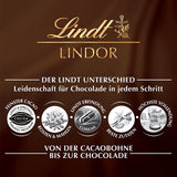 Lindt hvide chokoladekugler LINDOR | 137g pose | Ca. 10 hvide chokoladekugler med smelte-i-mund-fyld | Chokolade gavesæt | Chokoladegavesæt (pakke med 2)
