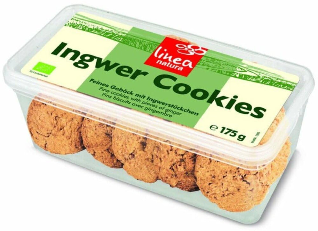 Økologiske ingefær cookies, pakke med 6 (6 x 175 g)