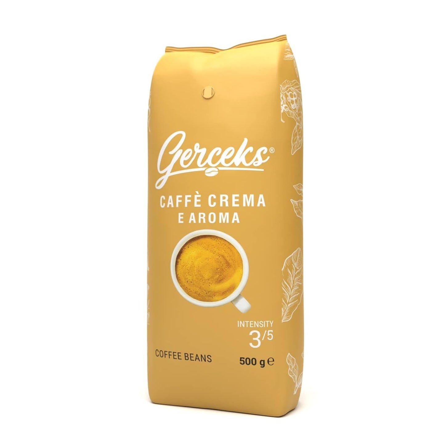 Caffe Crema E Aroma Kaffeebohnen 2kg (4x500g), Barista Kaffee schokoladig und säurearm, Espressobohnen kräftig, Bohnenkaffee mit Arabica und Robusta, fin Crema, ideel til Milchkaffee