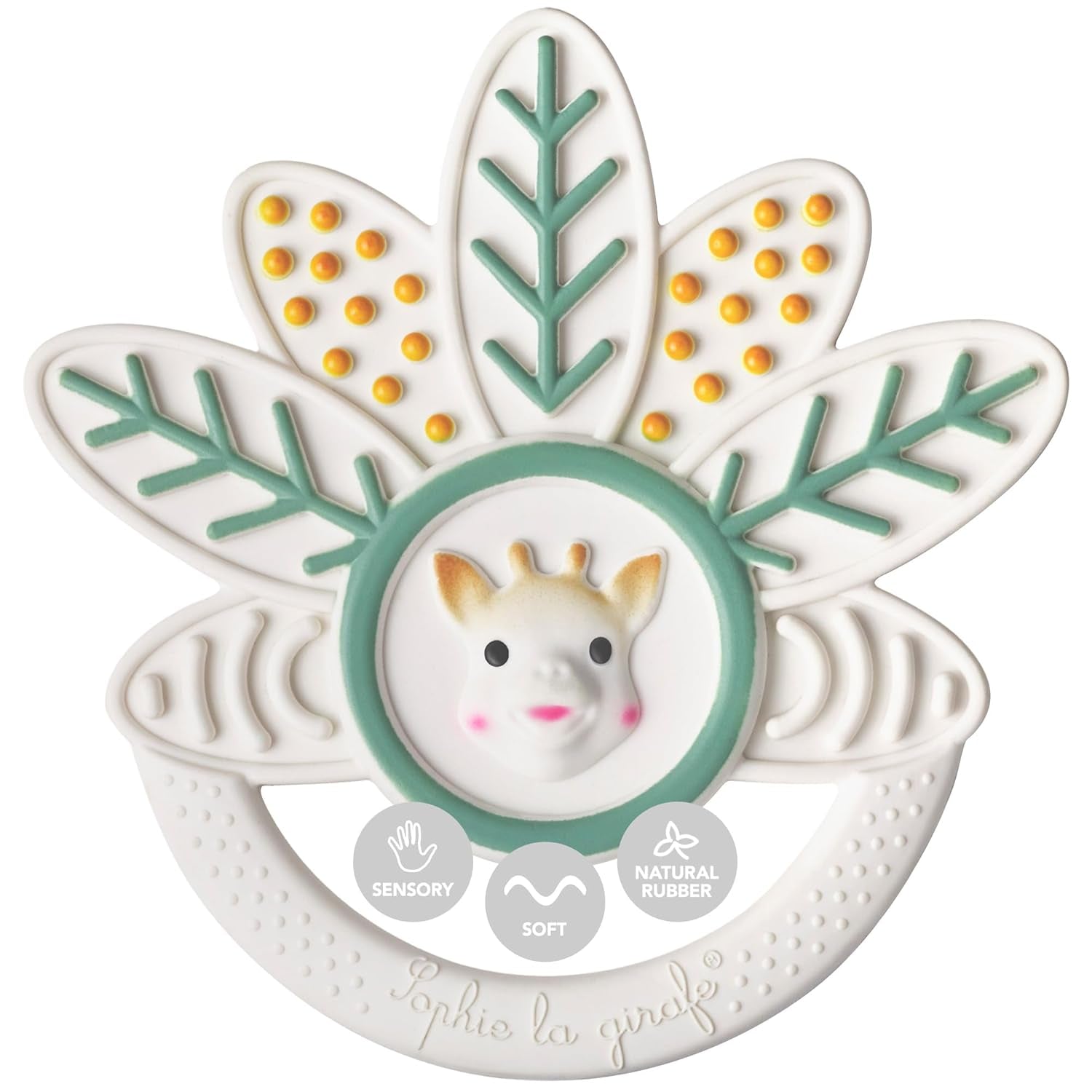 Sophie the Giraffe - Bydering med tusind blade Sophie the Giraffe - Tyggelegetøj - Gummi - Forskellige teksturer - Til babyer fra 0 måneder