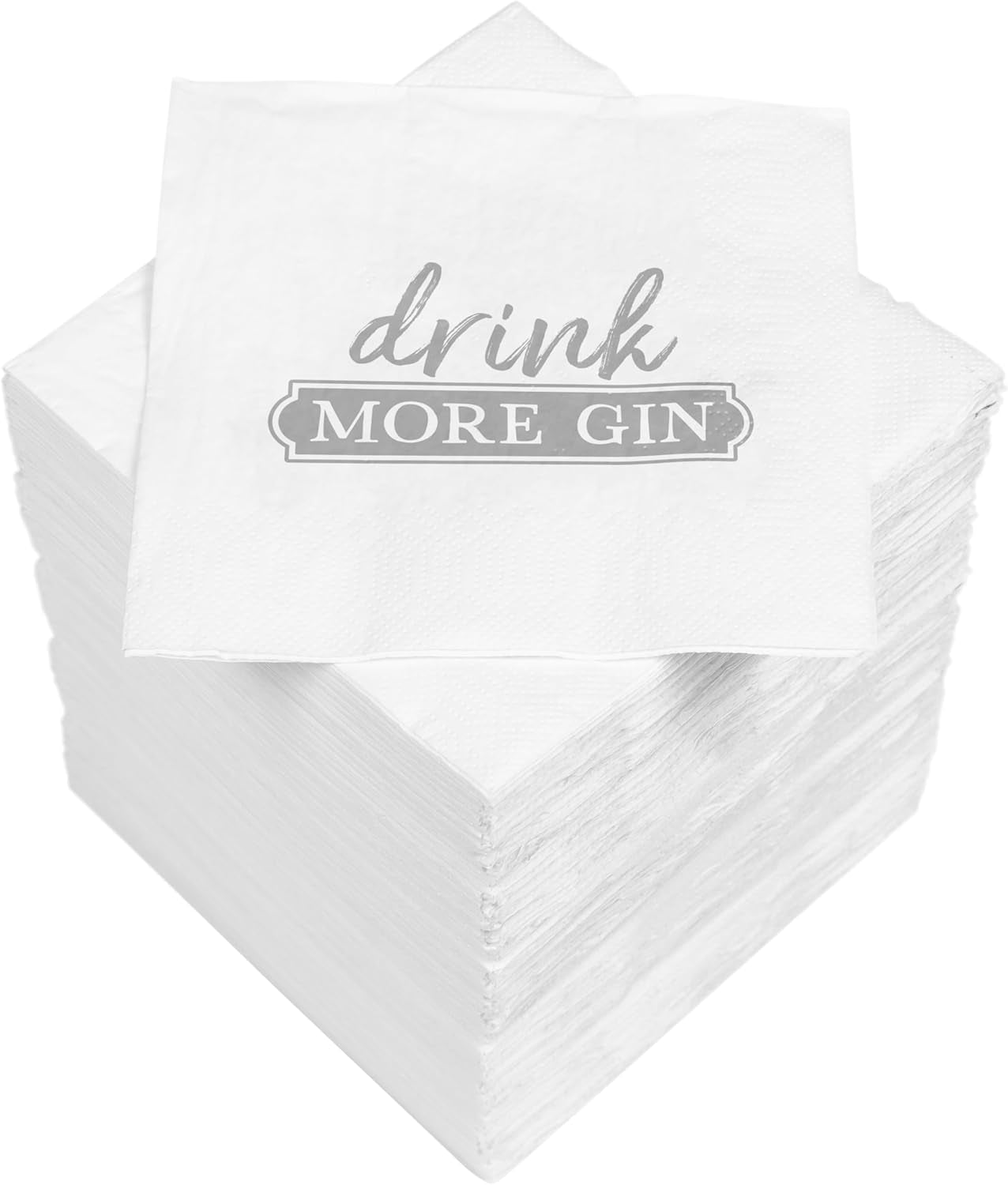 HEKU 'Schön Dass Du Da Bist' cocktailservietter, 3 lag, 25X25cm, 150 styk I Elegant design I Ideelt til festligheder I Praktisk pakket