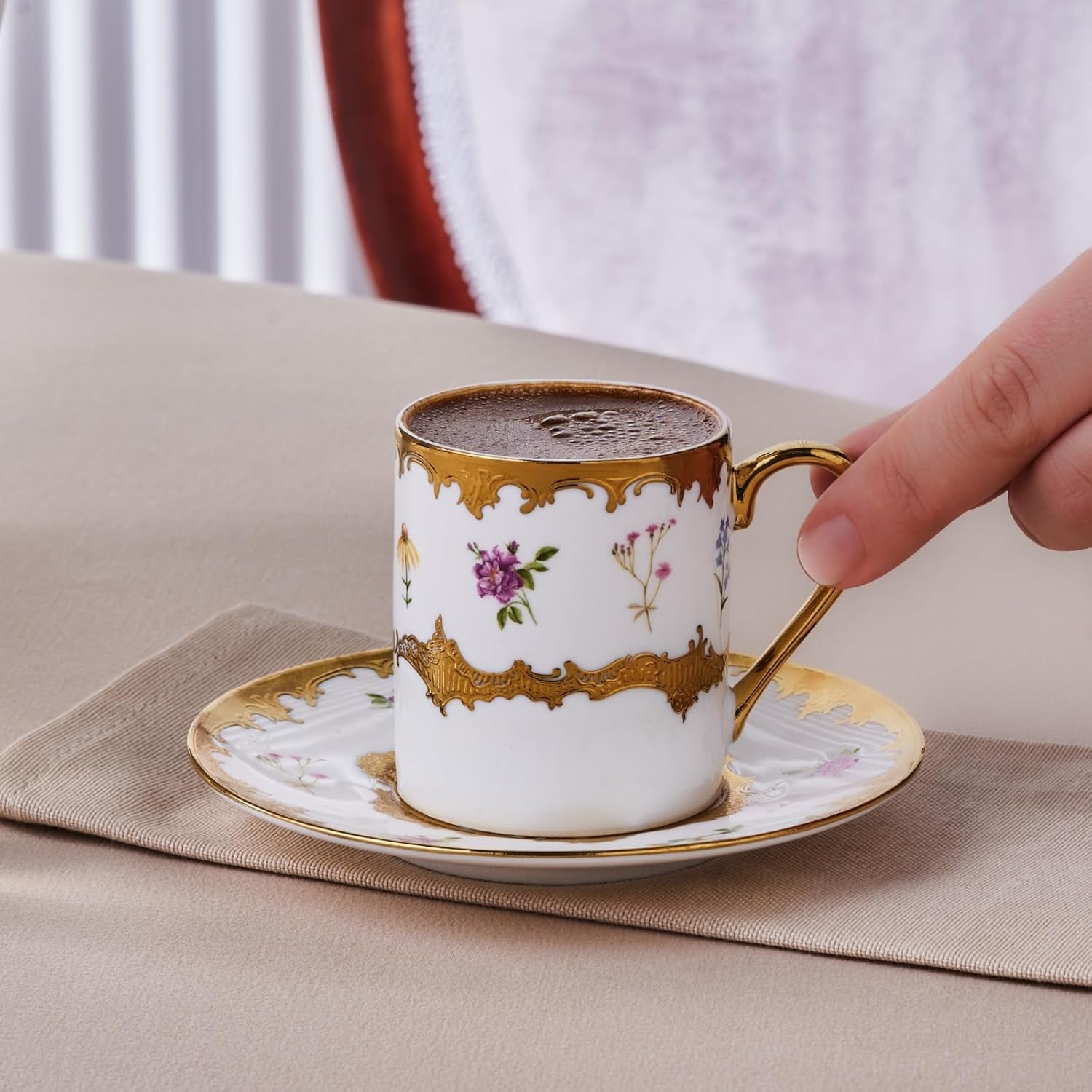 Karaca Bitter kaffe til 6 personer, flerfarvet