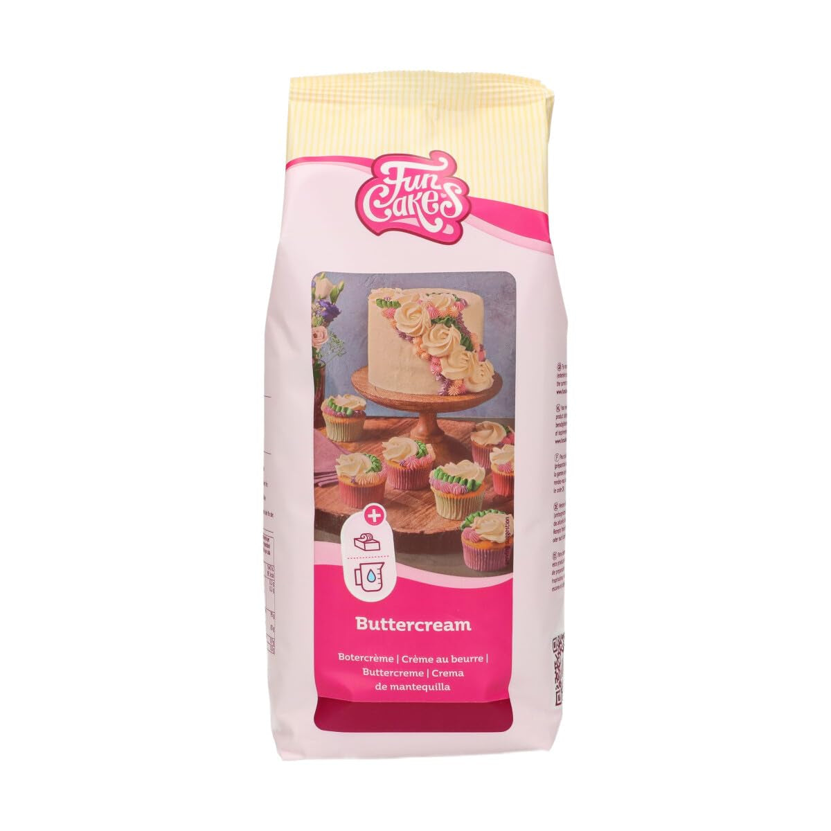 Funcakes Mix Für Buttercreme: Einfach Zu Berübenen, Cremig, Perfekt Zum Dekorieren, Abdecken Und Füllen Von Kuchen, Belag Auf Cupcakes, Halal., 1 Kg Mix til bagning og madlavning Naty Shop 1 Kg (1Er Pack) Vanille.