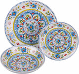 Porcelænsservice med 18 stykker, 6 forskellige sæt tallerkener, Andalusia