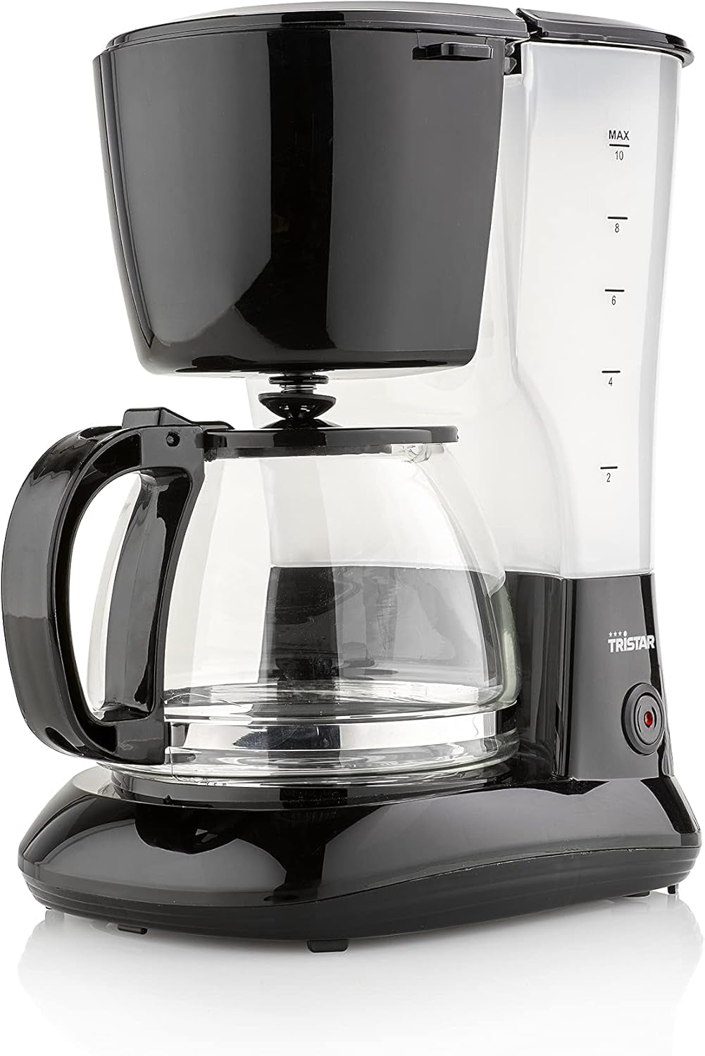Tristar 1,25L kaffemaskine - til 10-12 kopper, også egnet til camping, CM-1245, sort