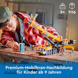 LEGO City Mobile Construction Crane Byggelegetøj til drenge og piger Kreativt børnegave Lang forlængelig arm 4 bygningsarbejder minifigurer til rolleleg 60409 Byggesæt Besuche den LEGO-Store