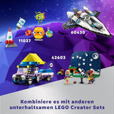 LEGO Friends Stargazer campingkøretøjssæt med terrængående køretøj og legetøjsteleskop, gave til piger og drenge fra 7 år, inkluderer legefigurer Nova, Aliya og en hund 42603 byggesæt Besuche den LEGO-Store