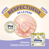 KLEENEX Dermo Douceur 4230420 toiletpapir, 24 ruller (4 x 6 ruller) Hvid, 24 pak (sæt af 6)