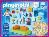 PLAYMOBIL Dukkehus 70209 Ungdomsværelse med pigefigur og tilbehør, alderen 4+