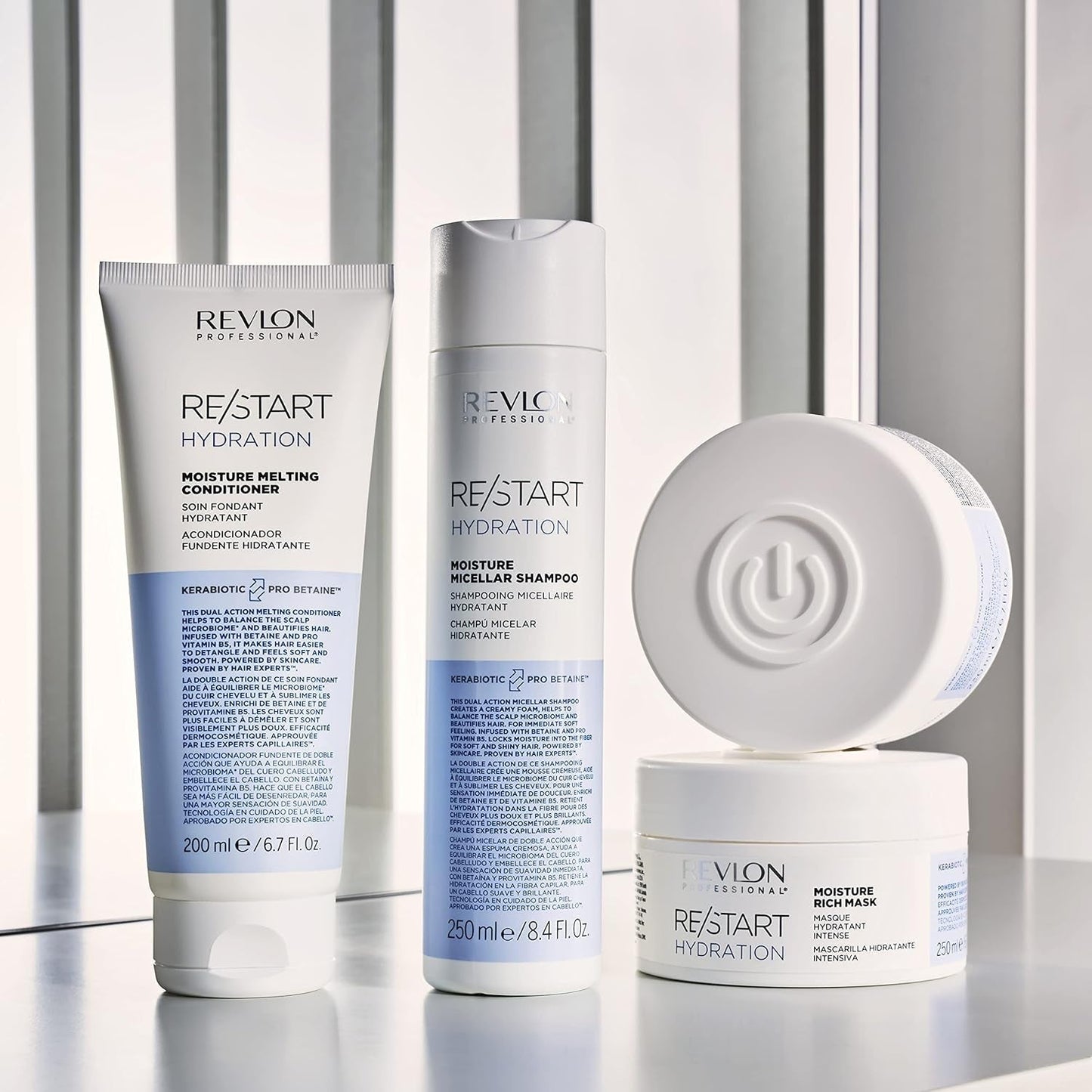 RE/START Hydration Moisture Rich Mask 250ml Hydrating Hair Mask til tørt hår Langvarig Rich Care Mask Regenererende Anti-Frizz Hair Mask Naty Shop Hair Mask