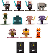 Jada Toys - Minecraft Blind Pack Nanofigs, Wave 2, Minecraft Legends Nano Metal samlerfigur, Forskellige modeller, 4 Cm, Alder 3+, Sorte Actionfigurer Naty Shop