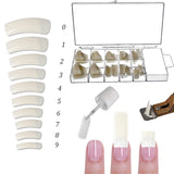 Sun Garden Nails monofasisk gennemsigtig gel 30ml + æske med 100 spidser + lim til spidser 7ml