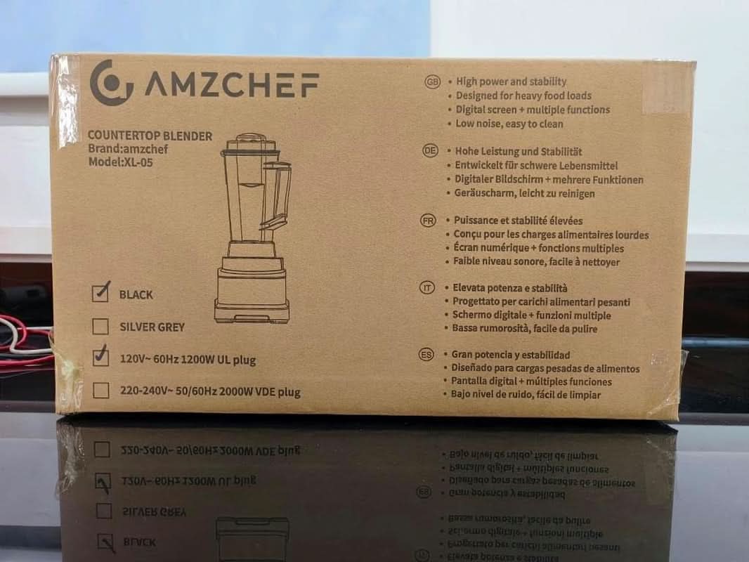 Blender AMZCHEF, 8 smarte menuer og 10 hastigheder, LCD touchskærm Køkken Naty Shop