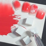 100 Stück Nail Art Schwamm Mit Piercing Zange,Nail Art Tilbehør Schwamm Mit Piercing Kugel Aufdreher,Sponge Brush Applikator,Nagelkunst-Rendering-Werkzeuge,Für Gradient Nail Art Patterns Erstellen.