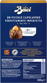 Chokolader med mælkechokolade og hasselnøddefyld, 200g æske