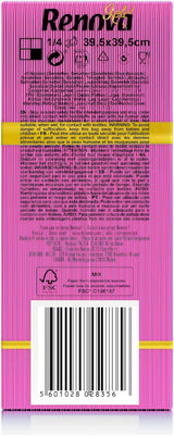 Renova papirservietter, Fuchsia, 40 servietter, store, 2-lags