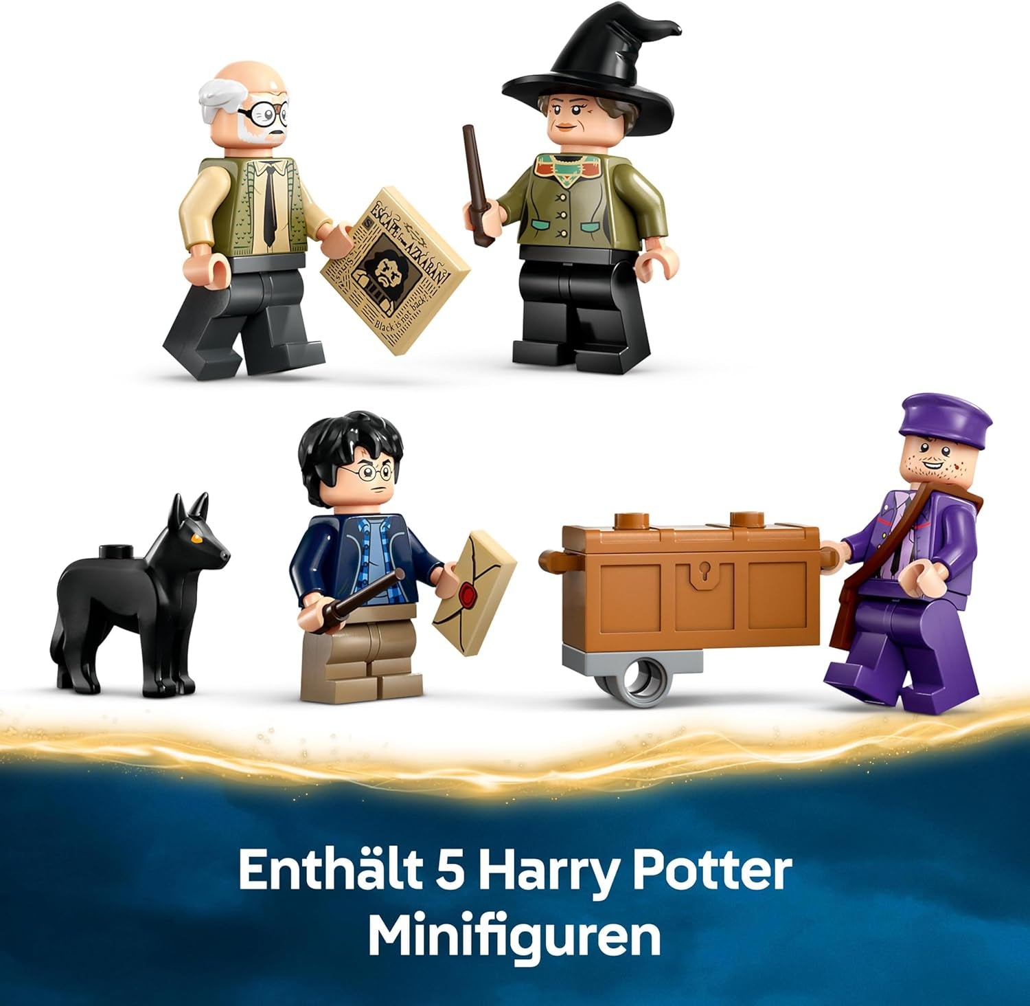 LEGO Harry Potter Adventures With The Travelling Knight Byggesæt 5 minifigurer inklusive Ernie Prang, Stan Shunpike & Padfoot Bus Legetøj til Wizarding World Fans Drenge og piger 8 år 76446 Byggesæt Beuche den LEGO-Store