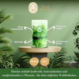 Økologisk Matcha-pulver til te og Matcha Latte - Premium ceremoniel kvalitet fra Japan - Original Kissui grøn te - 30g