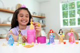 Disney Princess Color Reveal - 6 overraskelsesvandaktiverede dukker, tilbehør, til børn fra 3+, Ariel, Tiana, Mulan, Askepot, Belle, Aurora, HPX39