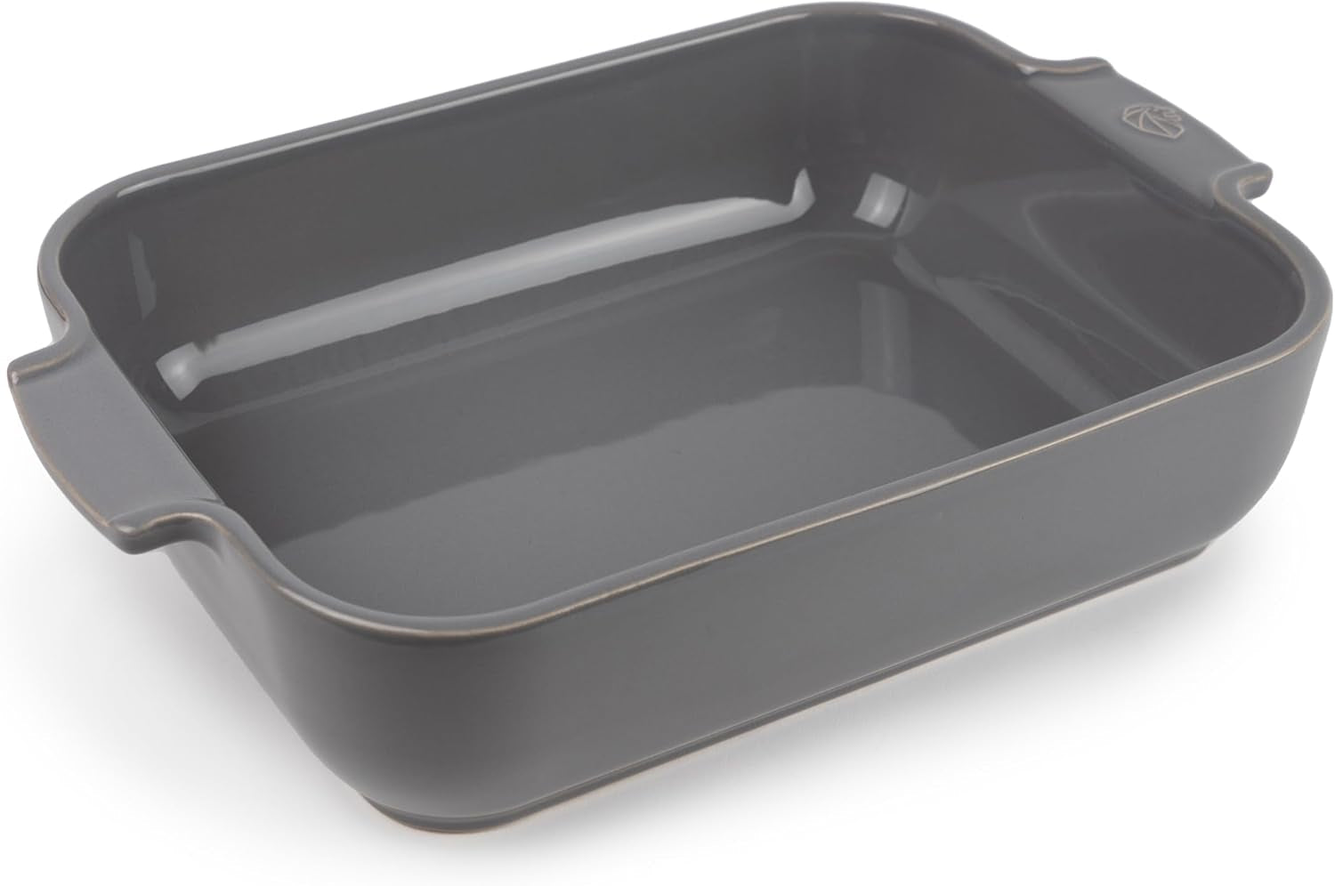 Peugeot Appolia Rechteckige Auflaufform Mit Griffen, Keramik, Schiefer / Grau, 7,2X31X21,7 Cm, Fassungsvermögen: Ca. 2 L, 60060 Forme og bakker til bagning Naty Shop Hellgrau