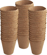 Windhager frøplantepotter, 48 stykker, diameter 8 cm, brun, uden tørv, 04343