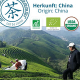 Khla - Økologisk Oolong Te 100 G - Blå te - Naturlig løs te - Økologisk asiatisk te - Løs og skåret - Urtete og infusionste - Fra Kina