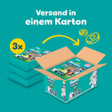 Pampers Baby-Dry Puppy Patrol Edition bleer, størrelse 4, 222 bleer, 9 kg - 14 kg, op til 100 % lækagebeskyttelse og komfort hele natten