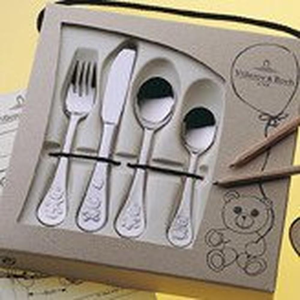 Villeroy And Boch Børnebestiksæt Teddy 4 dele, rustfrit stål 18/10 Kitchen Naty Shop