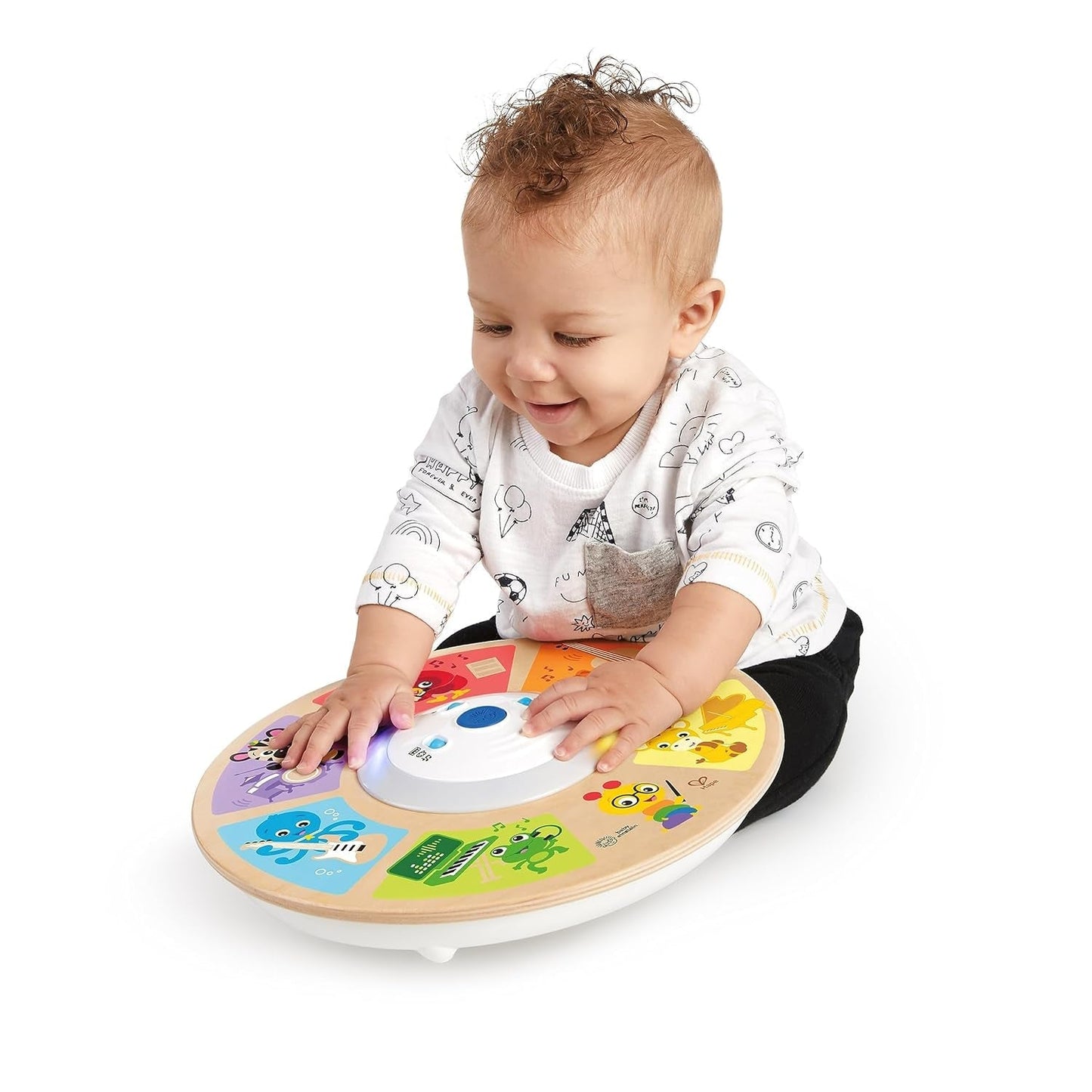 Baby Einstein, Hape, Cal's Smart Sounds Symphony Magic Touch elektronisk aktivitetslegetøj i træ på 3 sprog (engelsk, fransk og spansk), 3 tilstande, fra 6 måneder Babylegetøj Naty Shop