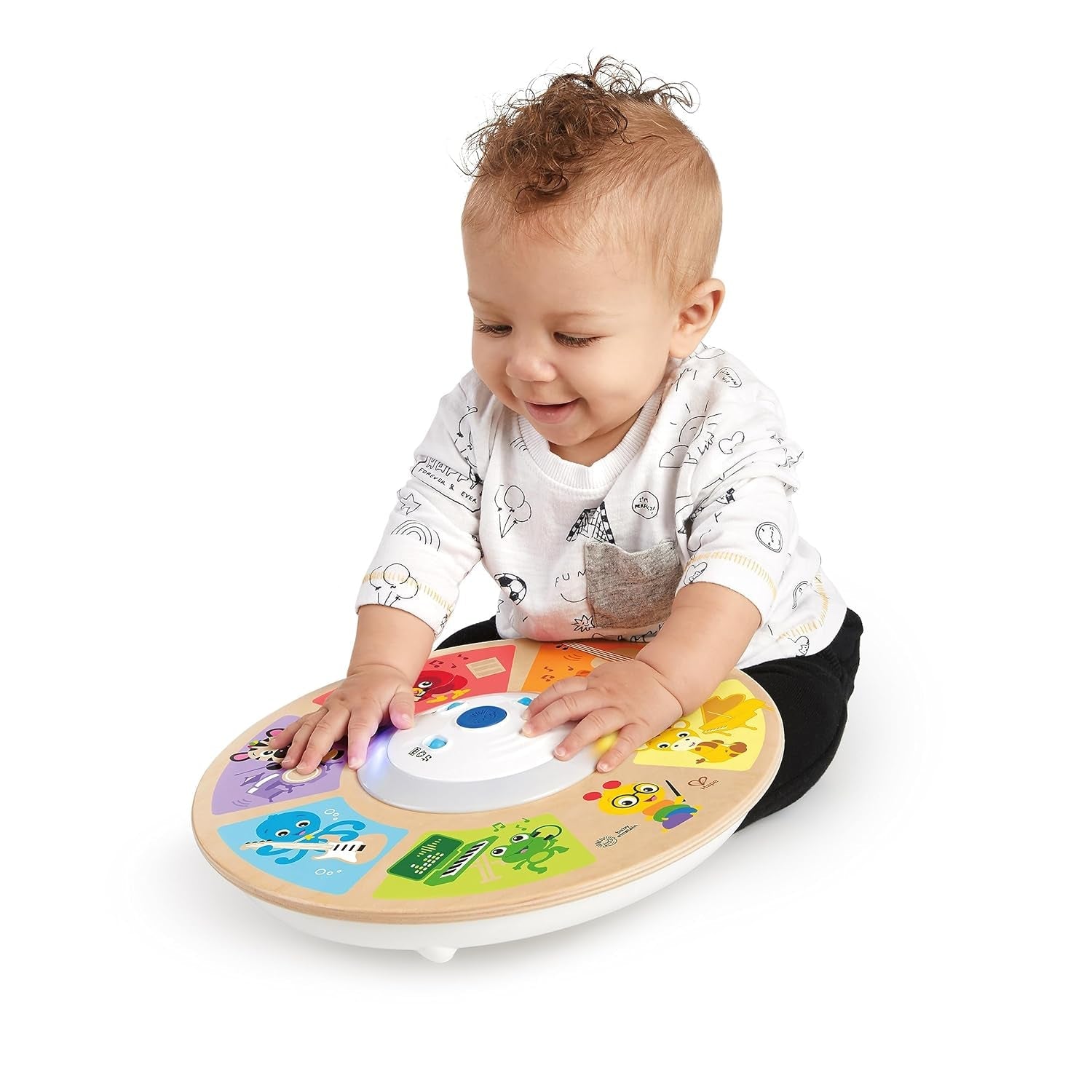 Baby Einstein, Hape, Cal's Smart Sounds Symphony Magic Touch elektronisk aktivitetslegetøj i træ på 3 sprog (engelsk, fransk og spansk), 3 tilstande, fra 6 måneder Babylegetøj Naty Shop